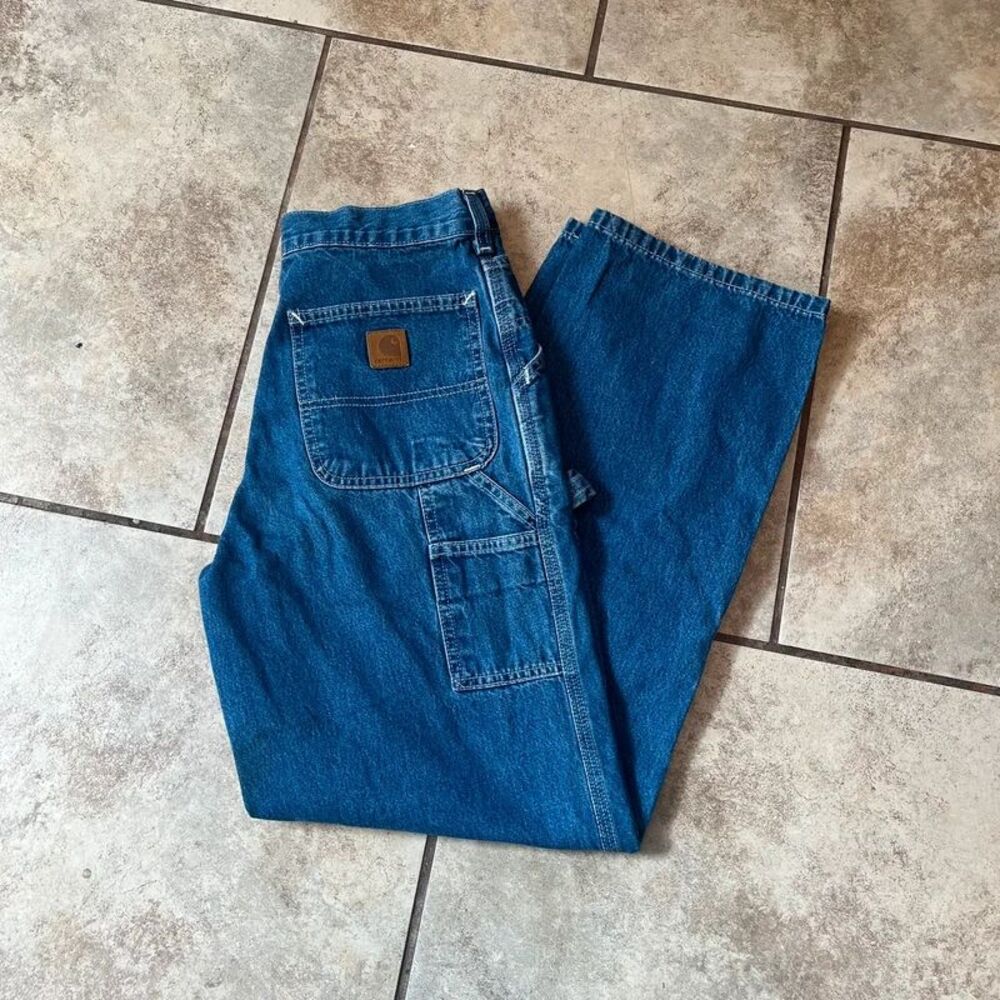 Carhartt Y2K Denim Carpenter Jeans Youth 16 Slim 26x28